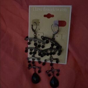 Elegant Black Dangle Earrings